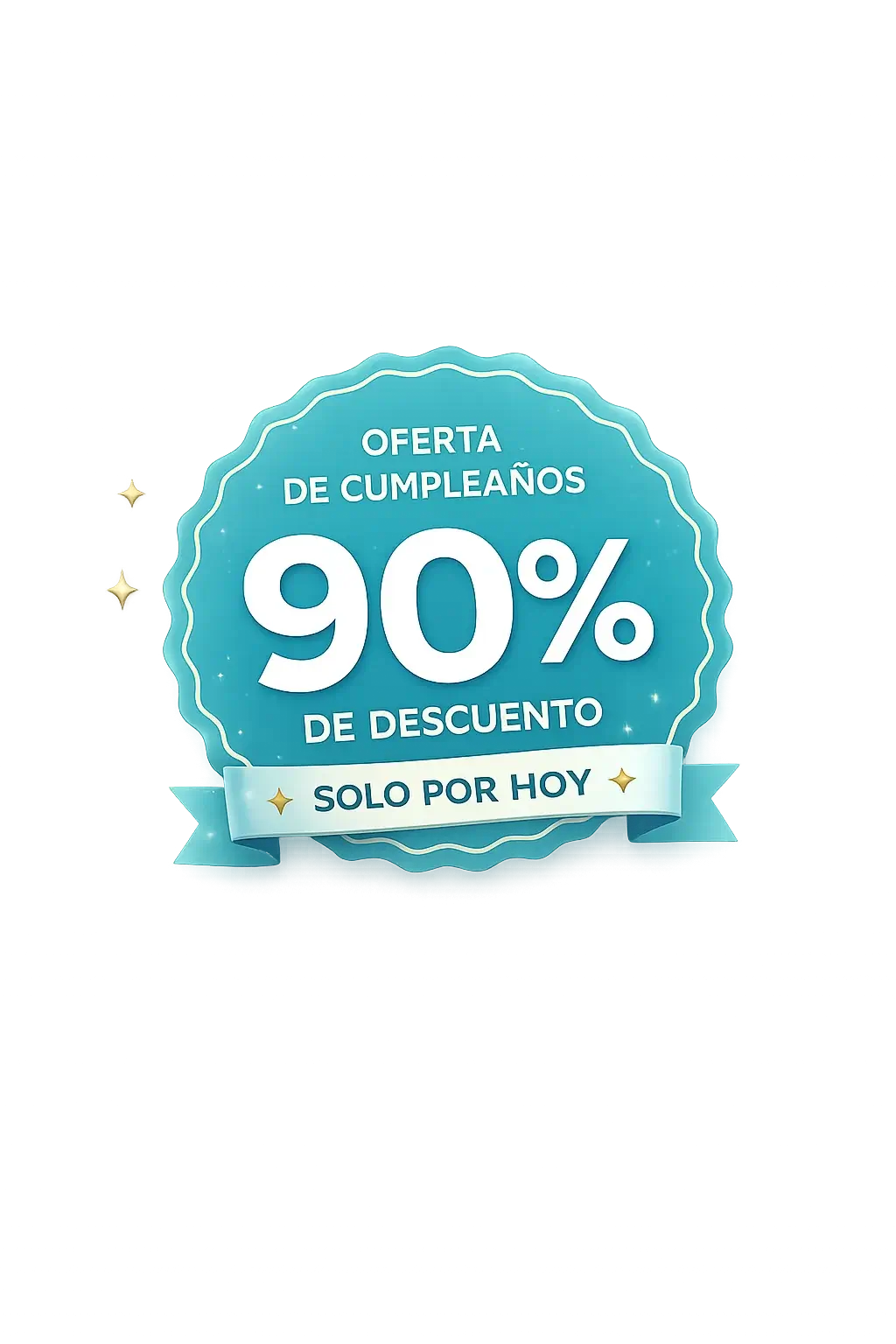 Medalla de 90% de descuento